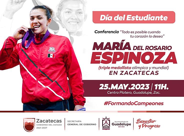 DARÁ CONFERENCIA TAEKWONDOÍNA MARÍA DEL ROSARIO ESPINOZA