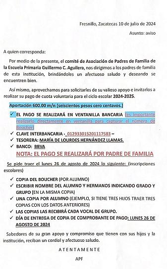 DENUNCIAN COBRO ANTICIPADO DE CUOTAS VOLUNTARIOS POR INSCRIPCIONES