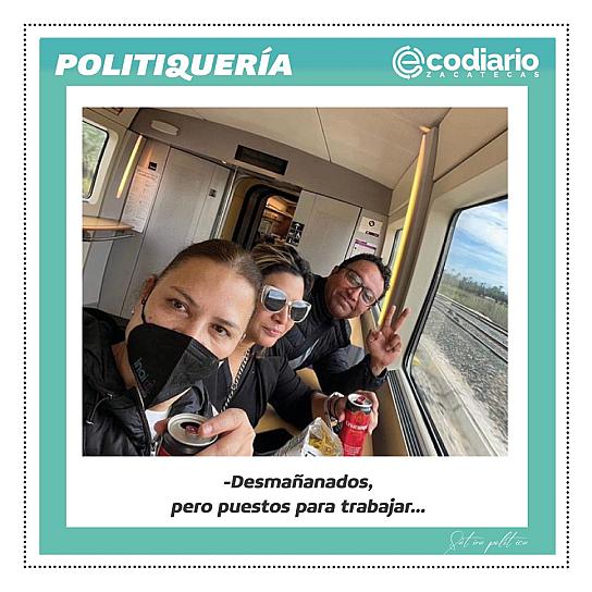 -Desmañanados, pero puestos para trabajar...  