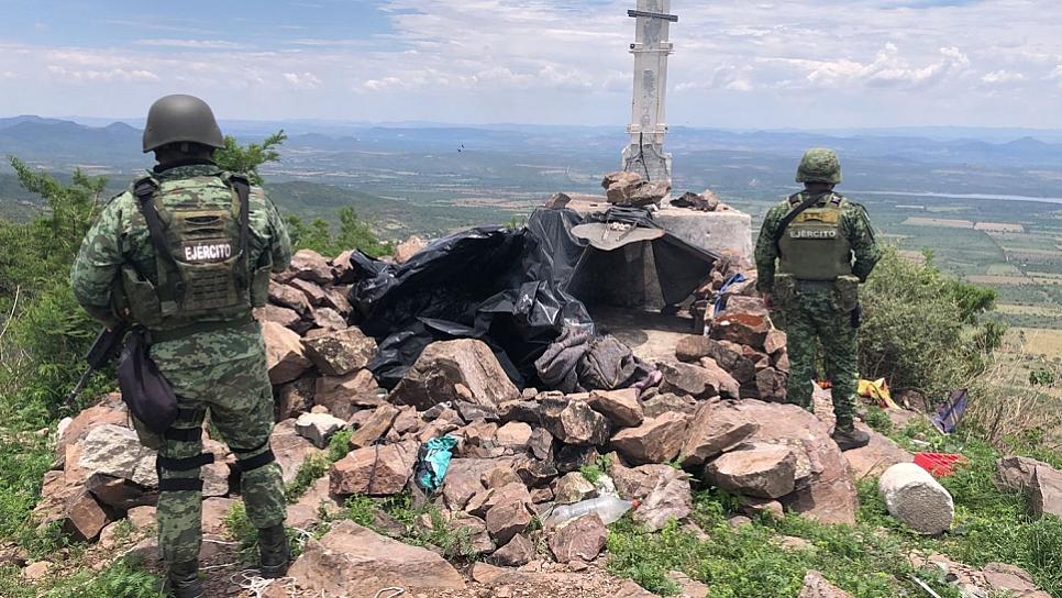 DESMANTELAN FUERZAS DE SEGURIDAD CUATRO CAMPAMENTOS EN TEPETONGO 
