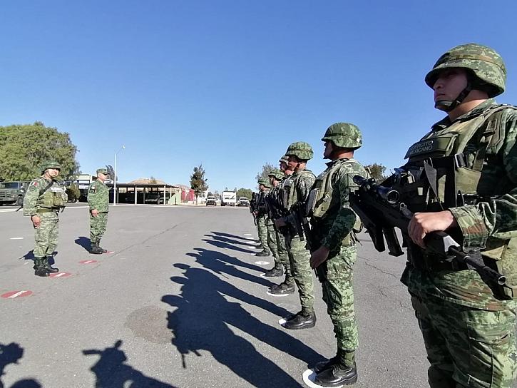 DESPLIEGA EJÉRCITO MEXICANO 210 ELEMENTOS EN ZACATECAS