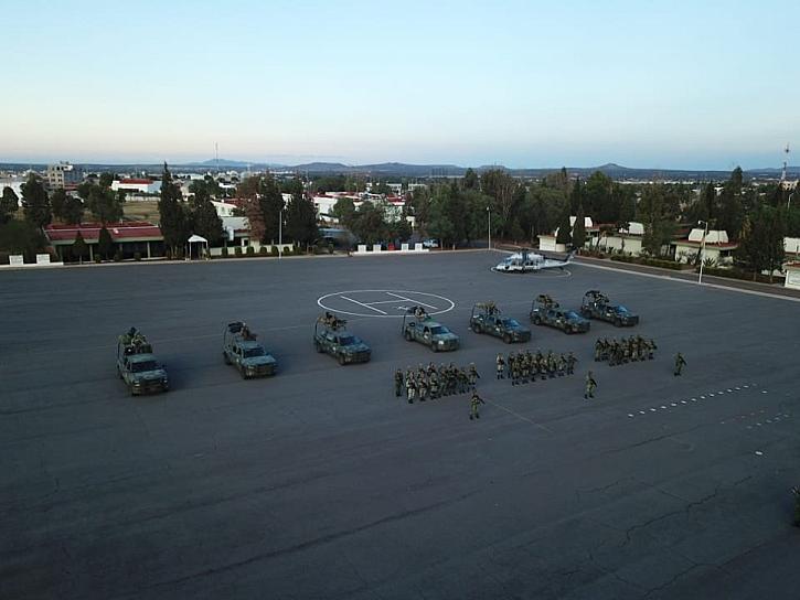 DESPLIEGAN TROPAS MILITARES A 4 MUNICIPIOS DE ZACATECAS