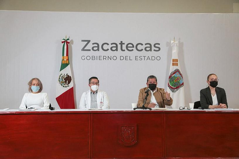 DESTACA GOBERNADOR BAJA EN CONTAGIOS Y DECESOS POR COVID-19 EN ZACATECAS