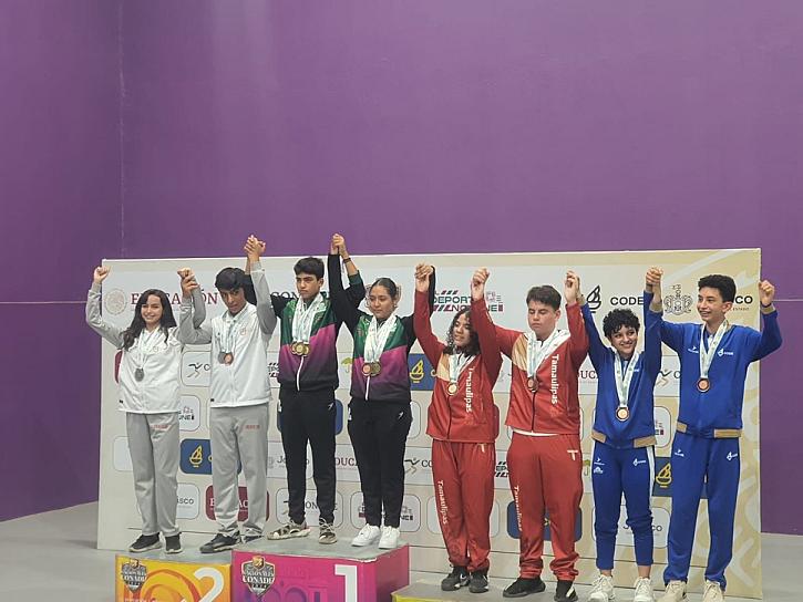 DESTACA PARTICIPACIÓN ZACATECANA EN NACIONALES CONADE JALISCO DE RAQUETBOL