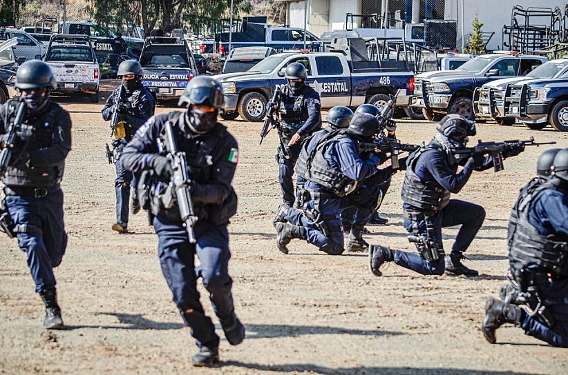 DESTRUYEN FUERZAS DE SEGURIDAD CAMPAMENTO UTILIZADO POR GRUPO DELINCUENCIAL 