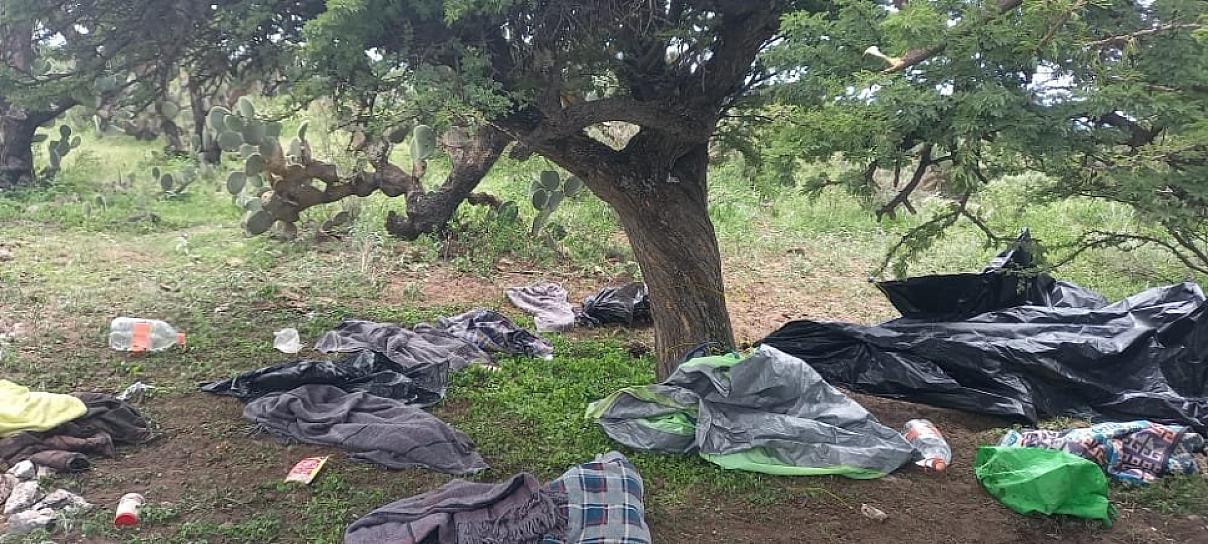 DESTRUYE POLICÍA METROPOLITANA CAMPAMENTO DE GRUPO DELINCUENCIAL