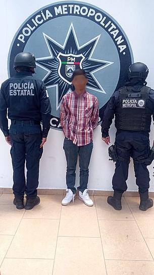 DETIENE LA METROPOL A UN SUJETO POR POSESIÓN DE DROGA 