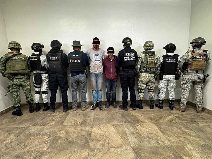 DETIENE LA SSP A SEIS SUJETOS EN VILLANUEVA