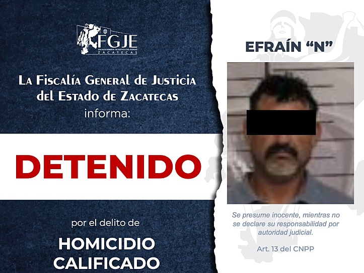 Complementan 2 órdenes de aprehensión por homicidio calificado en Nochistlán