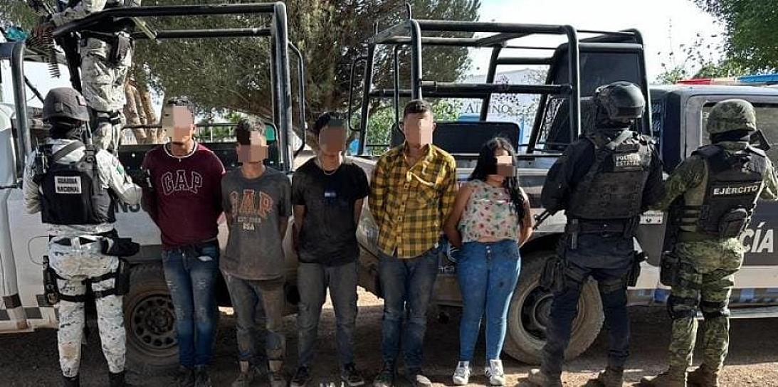 DETIENEN A 5 PERSONAS EN OJOCALIENTE; TENÍAN ARMAS Y EQUIPO TÁCTICO
