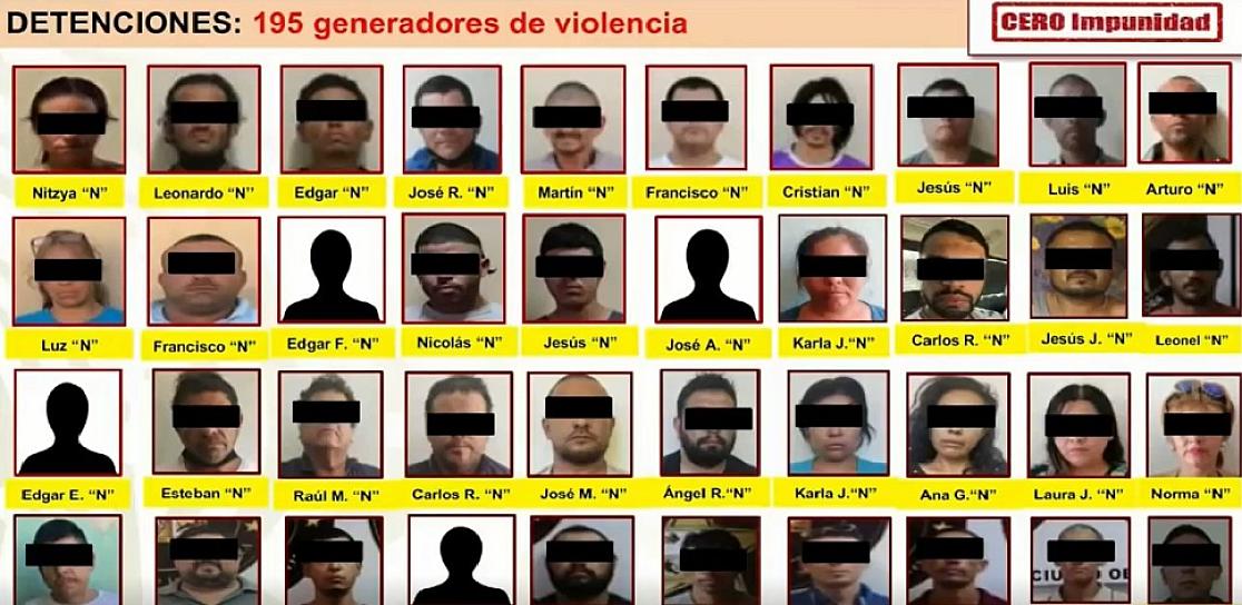 DETIENEN A 68 PERSONAS GENERADORAS DE VIOLENCIA EN ZACATECAS 