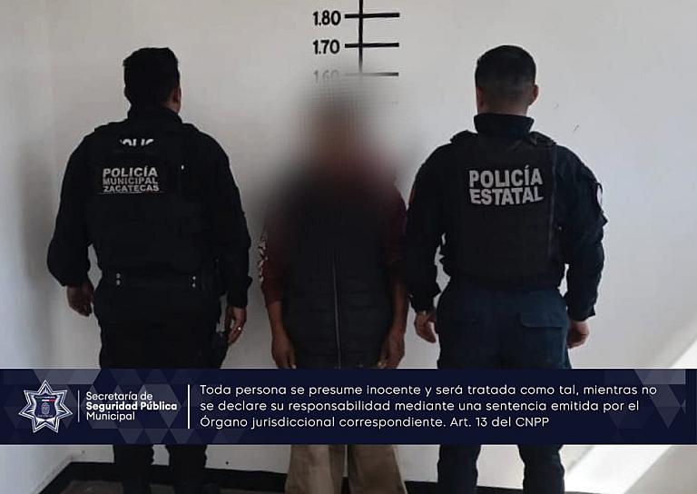 DETIENEN A AMANTE DE LO AJENO EN COLONIA SIERRA DE ÁLICA 