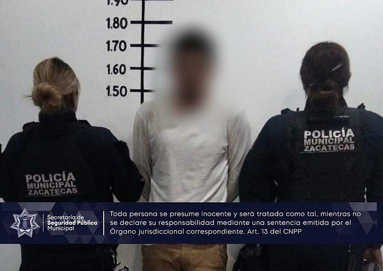 DETIENEN A HOMBRE DE 20 AÑOS POR VIOLENTAR A SU PAREJA 