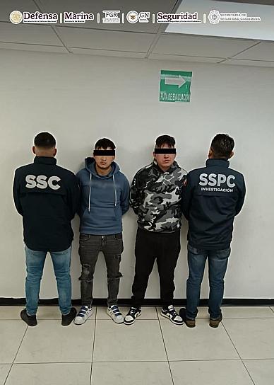 Detienen a líderes de organización criminal en CDMX