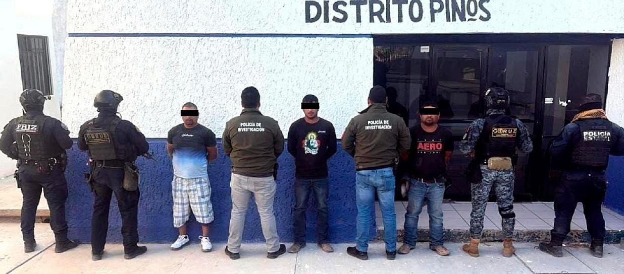 Detienen a tres hombres por tentativa de homicidio en Pinos