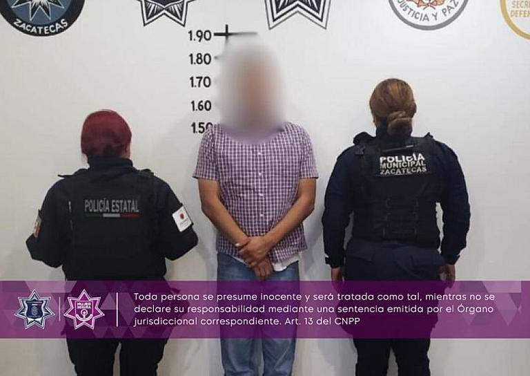 DETIENEN A UN HOMBRE POR AGREDIR A SU EXPAREJA