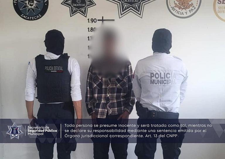 DETIENEN A UN HOMBRE POR ROBO EN LA GARCÍA SALINAS 