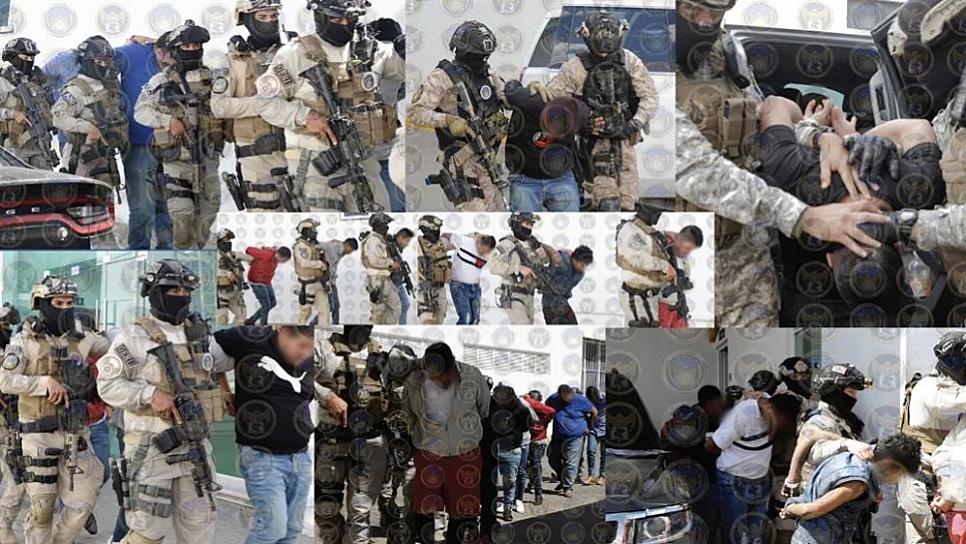 DETIENEN EN GUANAJUATO A 71 IMPLICADOS EN MASACRES Y ACTOS DELICTIVOS