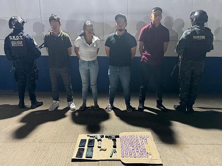 DETIENEN FUERZAS DE SEGURIDAD A 4 PROBABLES GENERADORES DE VIOLENCIA EN ZACATECAS