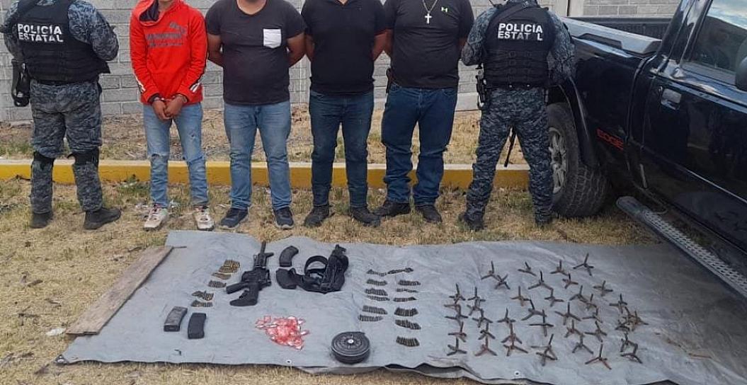 DETIENEN FUERZAS DE SEGURIDAD A CUATRO SUJETOS EN VILLA DE COS