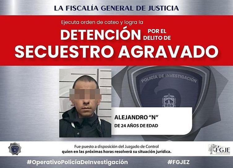 DETIENEN POLICÍAS DE INVESTIGACIÓN A SUJETO POR SECUESTRO AGRAVADO