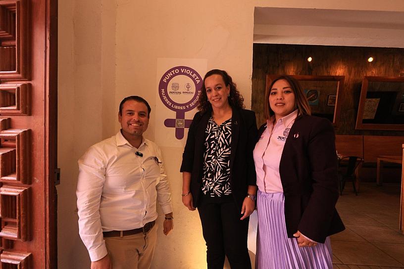 Develan primer Punto Violeta en la capital 
