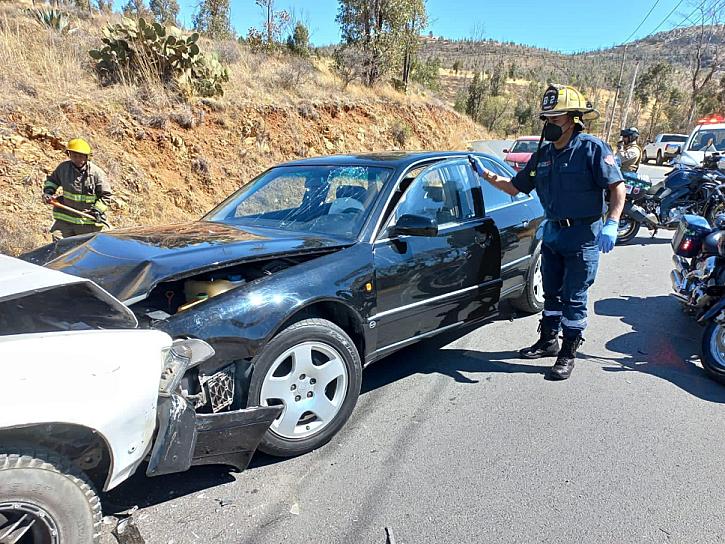 DOS HERIDOS, SALDO DE UN CHOQUE FRONTAL EN LA DÍAZ ORDAZ 