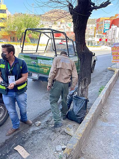  RETIRA POLICÍA AMBIENTAL RESIDUOS PELIGROSOS EN LA CAPITAL 