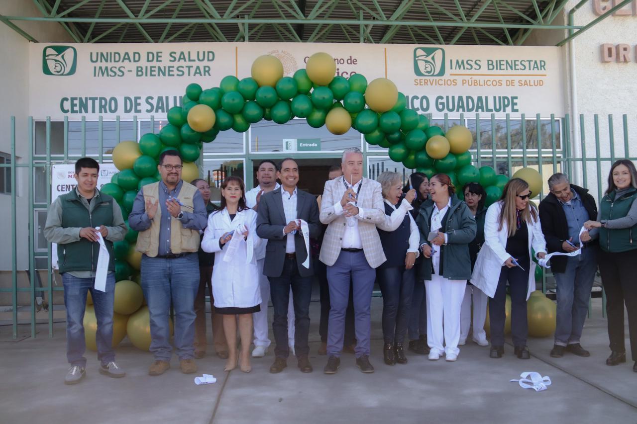 FORTALECE GUADALUPE TRES CENTROS DE SALUD CON PROGRAMA FEDERAL