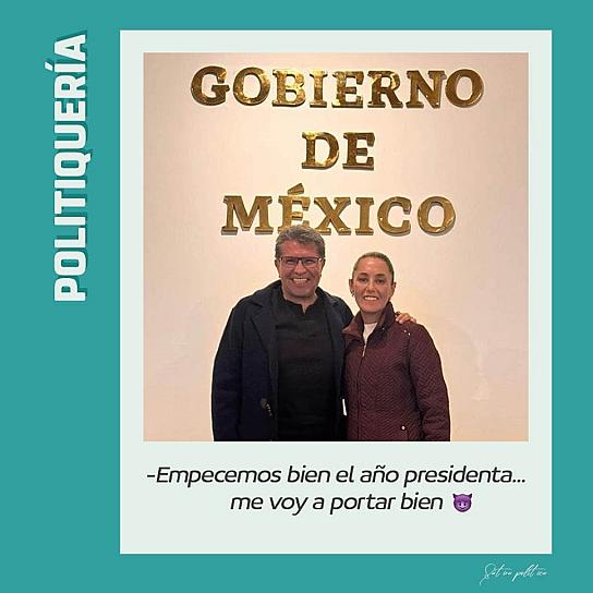 -Empecemos bien el año presidenta... me voy a portar bien 😈