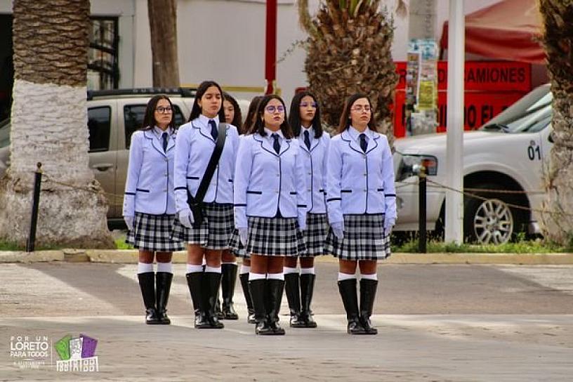 EN LORETO, CONMEMORAN LA REVOLUCIÓN MEXICANA CON UN ACTO CÍVICO