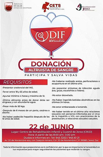 EN PUERTA, JORNADA ALTRUISTA DE DONACIÓN DE SANGRE EN JEREZ