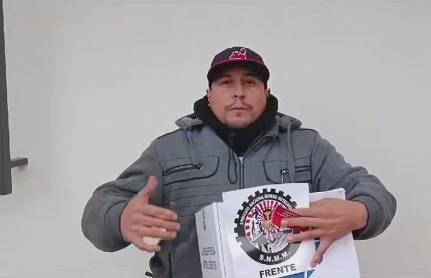 ENTREGA CARLOS PAVÓN DESPENSAS A TRABAJADORES MINEROS EN FRESNILLO