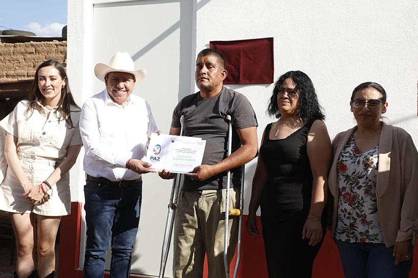 ENTREGA GOBERNADOR DAVID MONREAL AMPLIACIÓN DE VIVIENDAS EN SAN JERÓNIMO