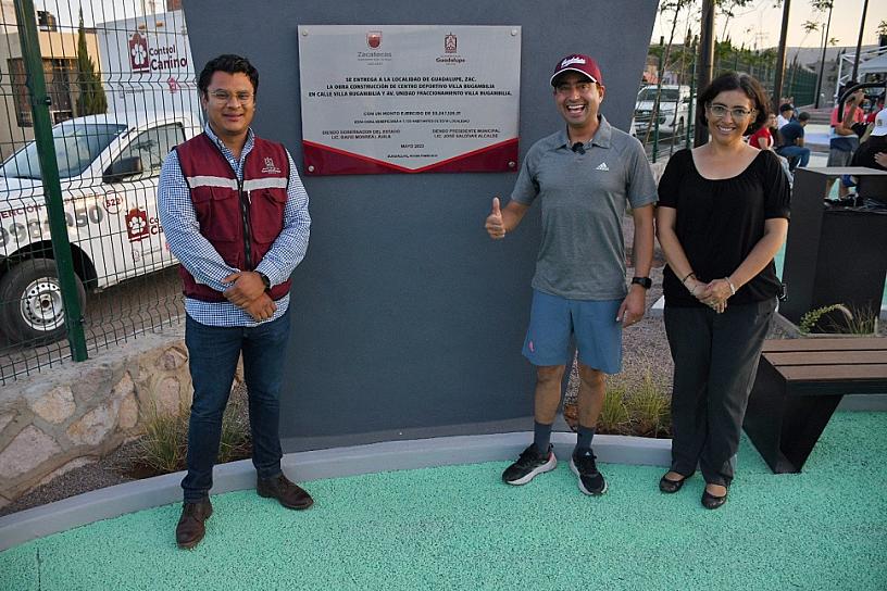 ENTREGA JOSÉ SALDÍVAR CENTRO DEPORTIVO VILLA BUGAMBILIA