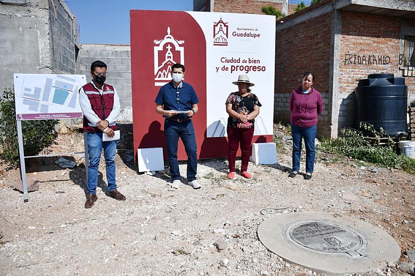 ENTREGAN AMPLIACIÓN DE LAS REDES DE AGUA POTABLE Y DRENAJE EN GUADALUPE