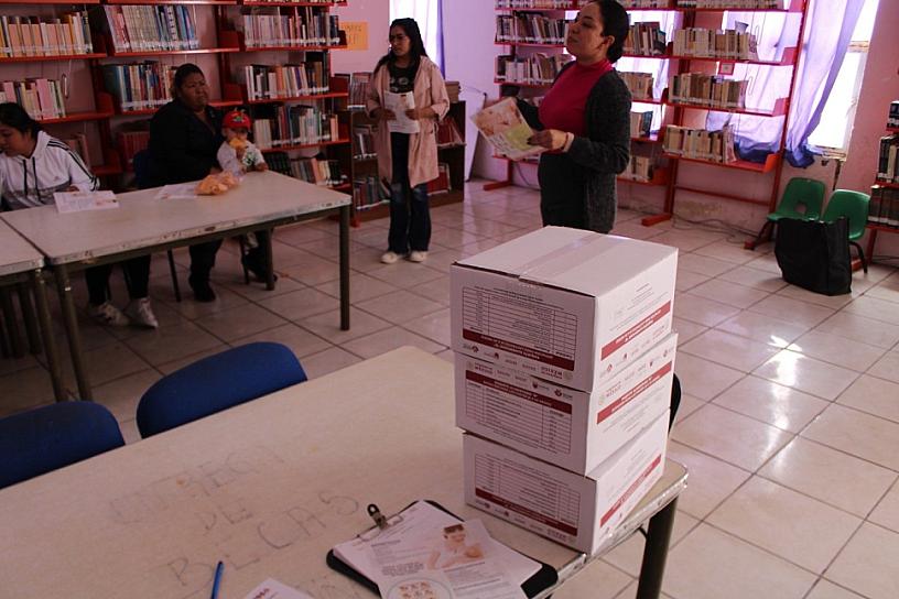 Entregan apoyo alimentario “1000 días de vida” en Trancoso