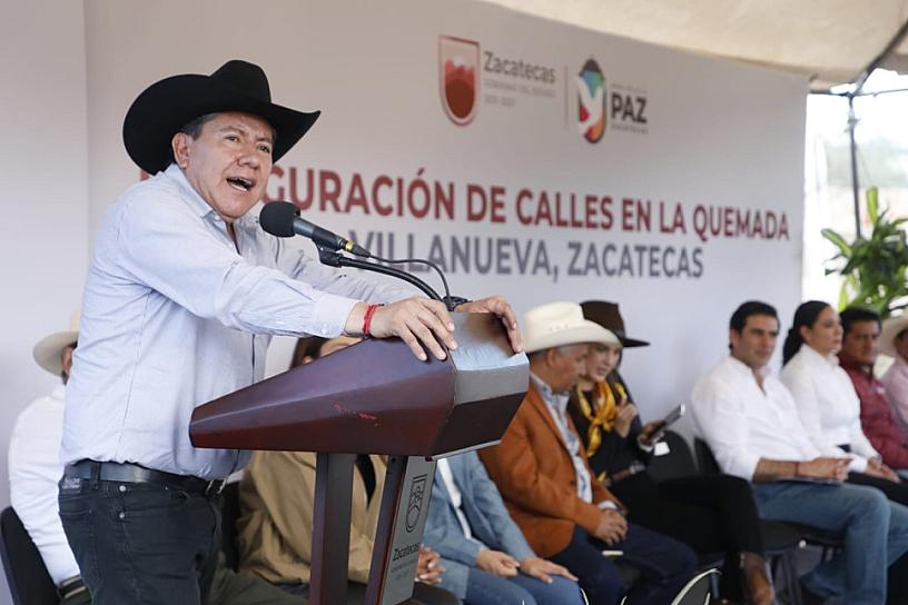 ENTREGAN CONSTRUCCIÓN Y REHABILITACIÓN DE DOS VIALIDADES EN VILLANUEVA 