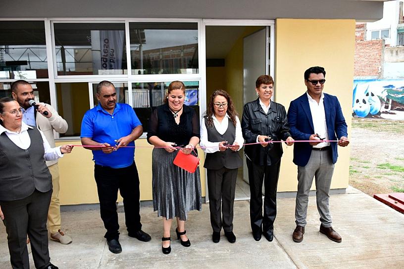 ENTREGAN NUEVA AULA EN JARDÍN DE NIÑOS DE GUADALUPE