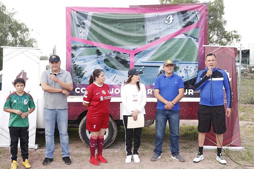 ENTREGAN OBRA DE COMPLEJO DEPORTIVO SUR EN JEREZ 
