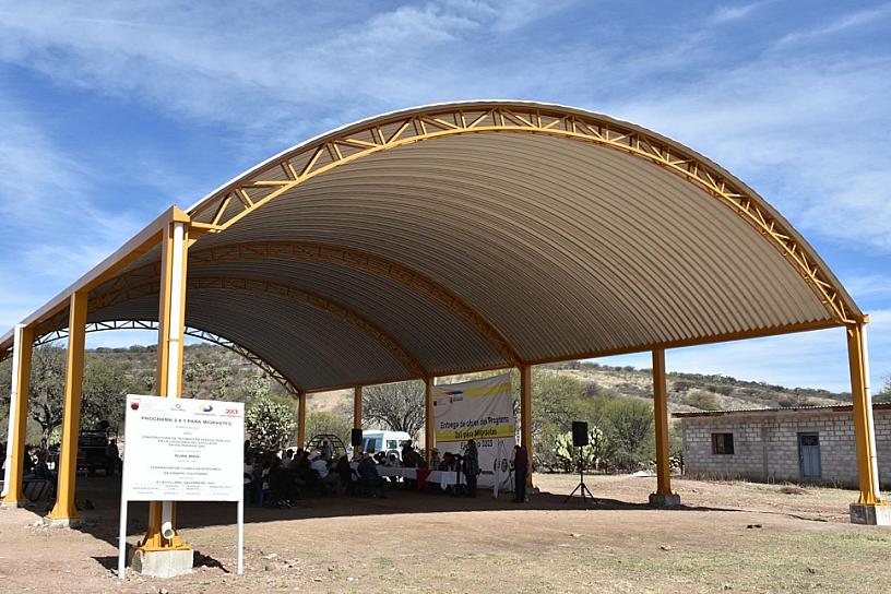 ENTREGAN OBRAS DEL PROGRAMA 2X1 PARA MIGRANTES EN ZACATECAS