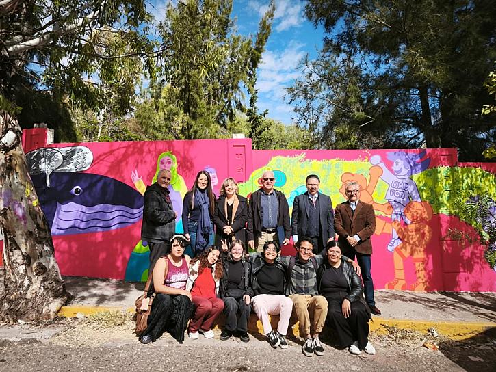 Entrega Rodolfo Pinedo mural del proyecto “La Calle es Nuestra” 