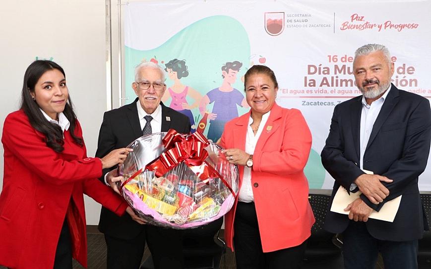 ENTREGA SECRETARÍA DE SALUD VÍVERES AL BANCO DE ALIMENTOS 
