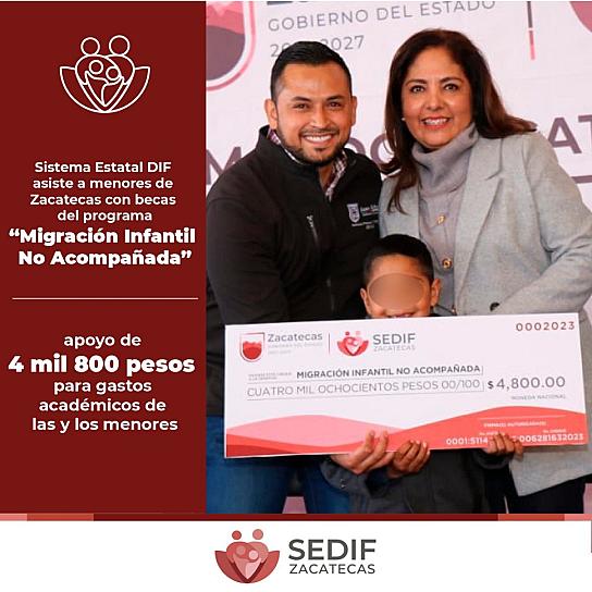 ENTREGA SEDIF ESTÍMULOS ECONÓMICOS A BENEFICIARIOS POR PROGRAMA DE MIGRACIÓN