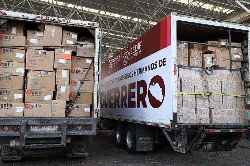 ENVÍA ZACATECAS AYUDA A FAMILIAS DAMNIFICADAS DE ACAPULCO 