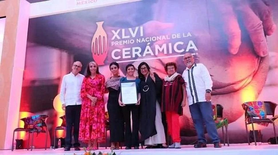 ESMERALDA OCHOA, PRIMERA ARTESANA ZACATECANA EN OBTENER EL PREMIO NACIONAL DE CERÁMICA