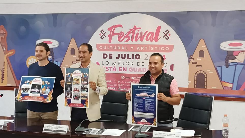 ESPERAN GRAN ASISTENCIA AL FESTIVAL CULTURAL Y ARTÍSTICO DE JULIO 2024