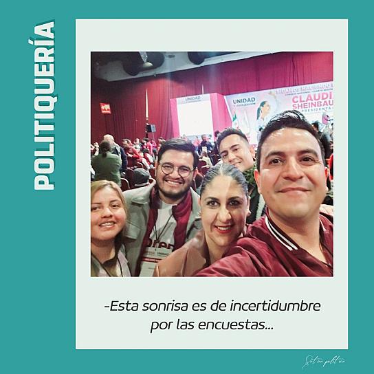 -Esta sonrisa es de incertidumbre por las encuestas...