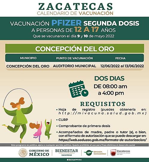 ESTE DOMINGO VACUNARÁN CON SEGUNDAS DOSIS EN MUNICIPIOS DEL NORTE