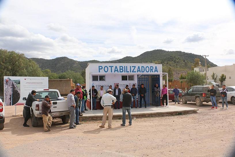 ESTRENAN PLANTA POTABILIZADORA EN LOCALIDAD DE FRESNILLO 